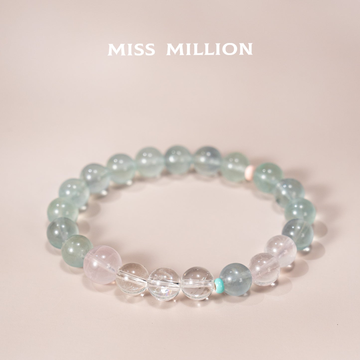 Indulge in the power of our crystal bracelet featuring rare blue fluorite for stress relief, emotional balance, and creative inspiration