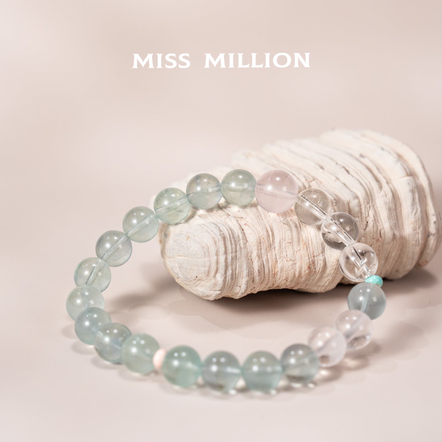 Indulge in the power of our crystal bracelet featuring rare blue fluorite for stress relief, emotional balance, and creative inspiration