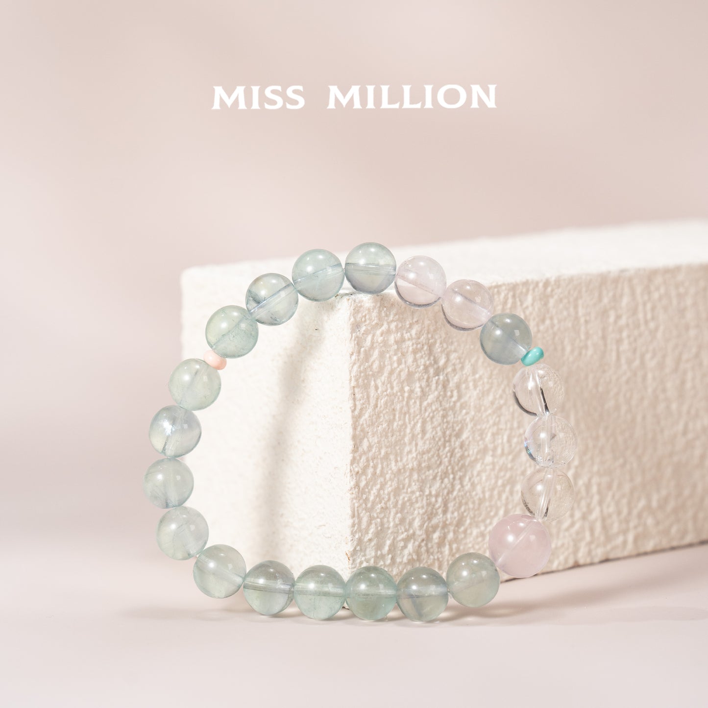 Indulge in the power of our crystal bracelet featuring rare blue fluorite for stress relief, emotional balance, and creative inspiration
