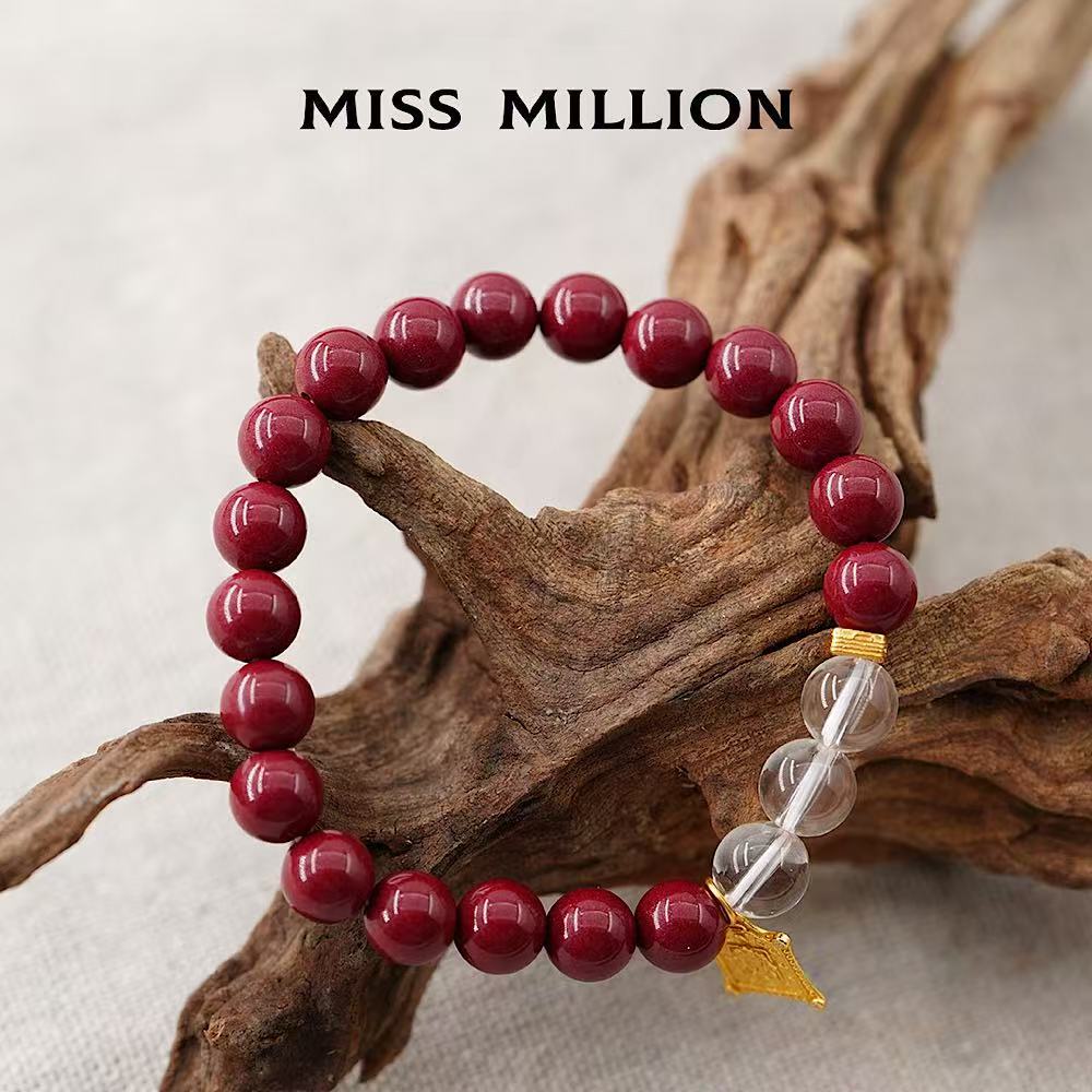 Cinnabar can nourish the spirit, calm the mind and relieve palpitations, symbolizing wealth and tranquility