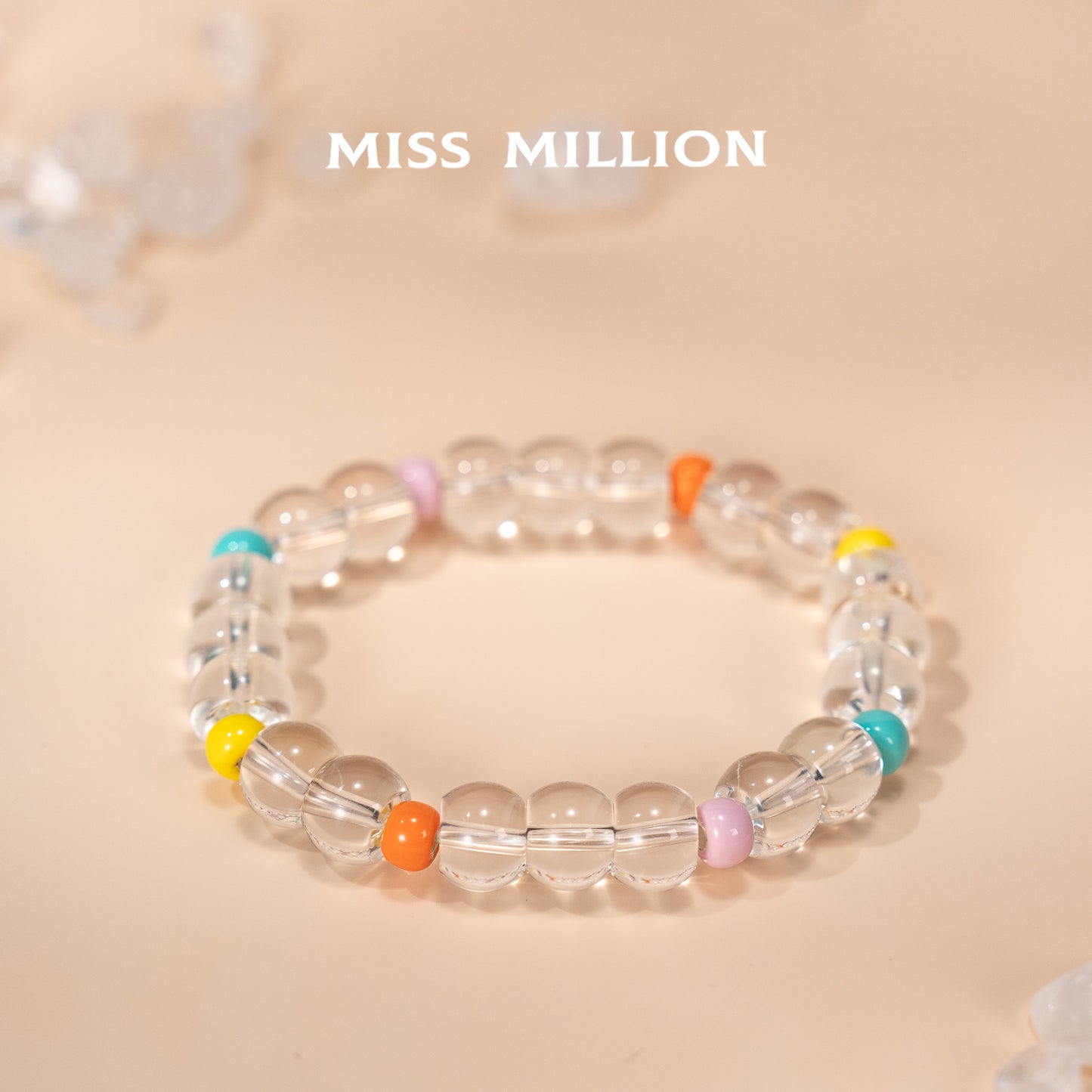 With unique apple bead shape, purifies negative energy, stabilizes emotions&boosts focus