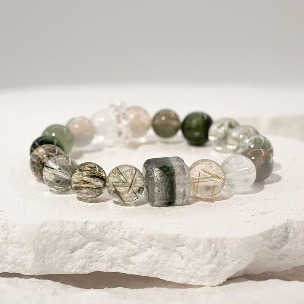 Grey moonstone that helps to maintain peacefulness