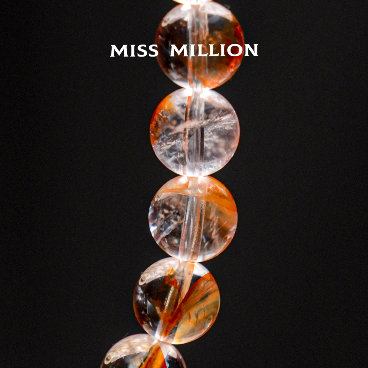 The unique patterns in the chrysanthemum quartz resemble a koi fish, making it a meaningful and visually appealing item