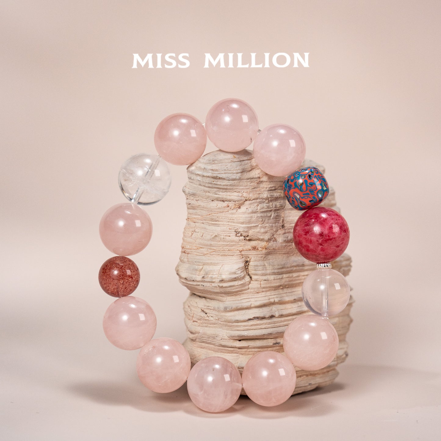 Unleash the power of love and positive energy with our exquisite crystal bracelet. Featuring Madagascar Rose Quartz, the “Love Stone”