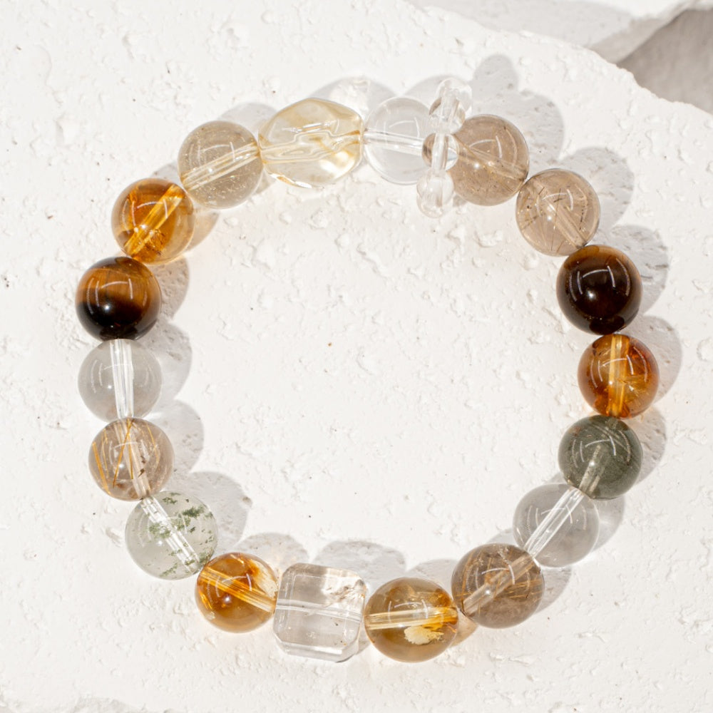 Golden Rutilated Quartz is considered a powerful stone for attracting wealth