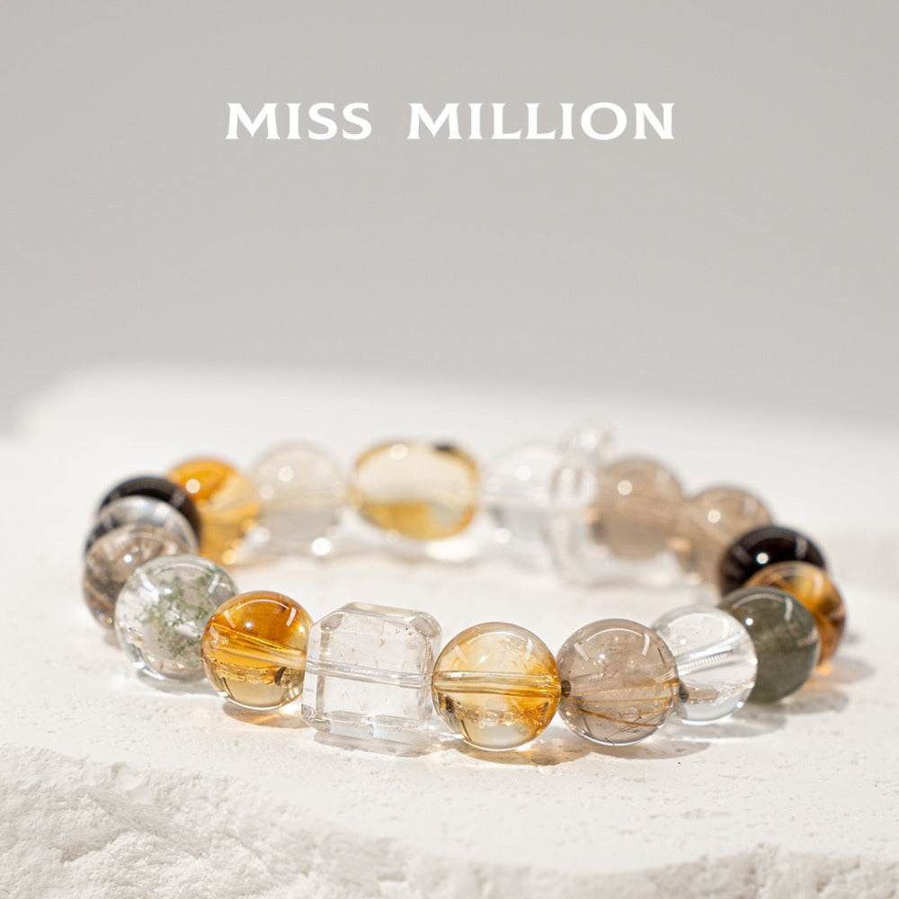 Golden Rutilated Quartz is considered a powerful stone for attracting wealth