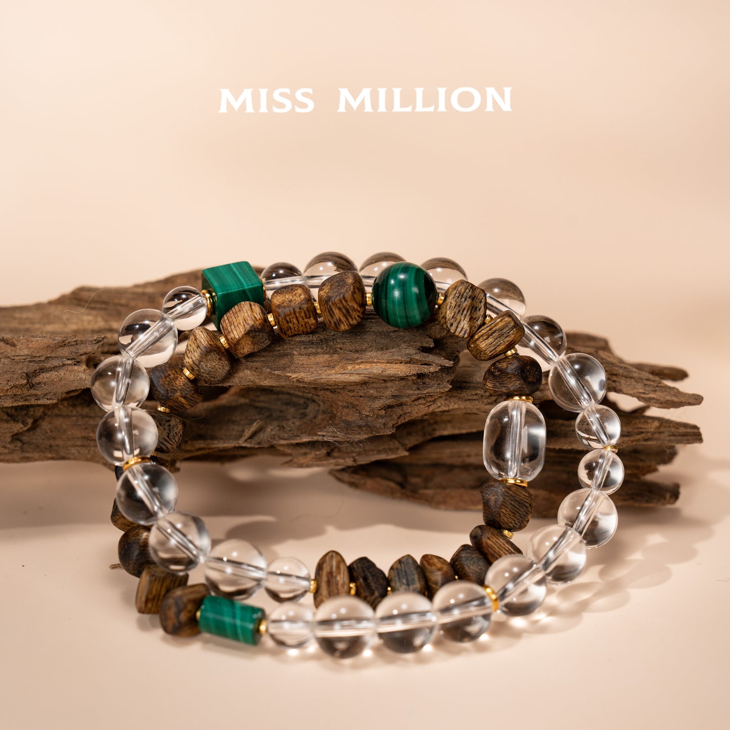This crystal bracelet aims to bring clarity, peace, and connection to one's true self