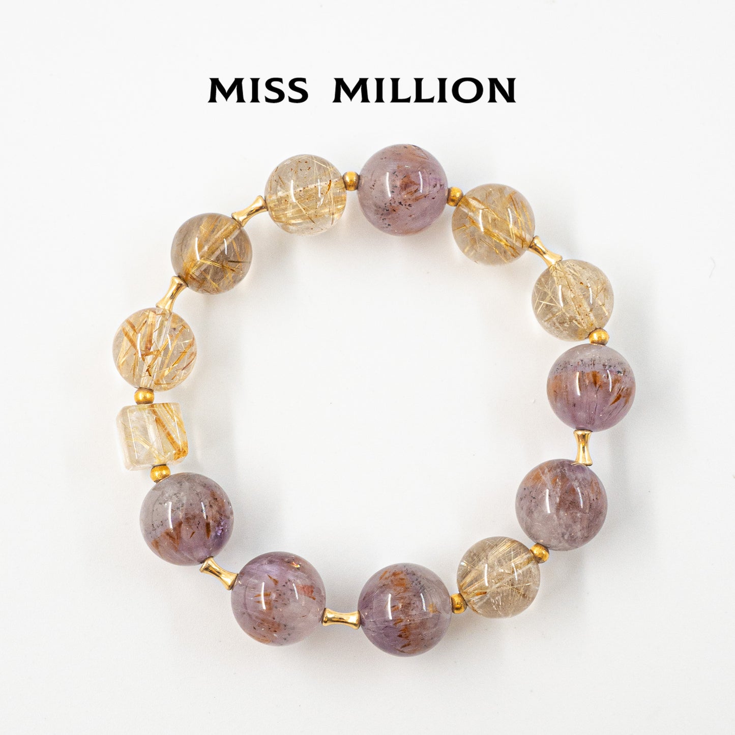 Titanium quartz renowned for helping maintain fearlessness and perseverance