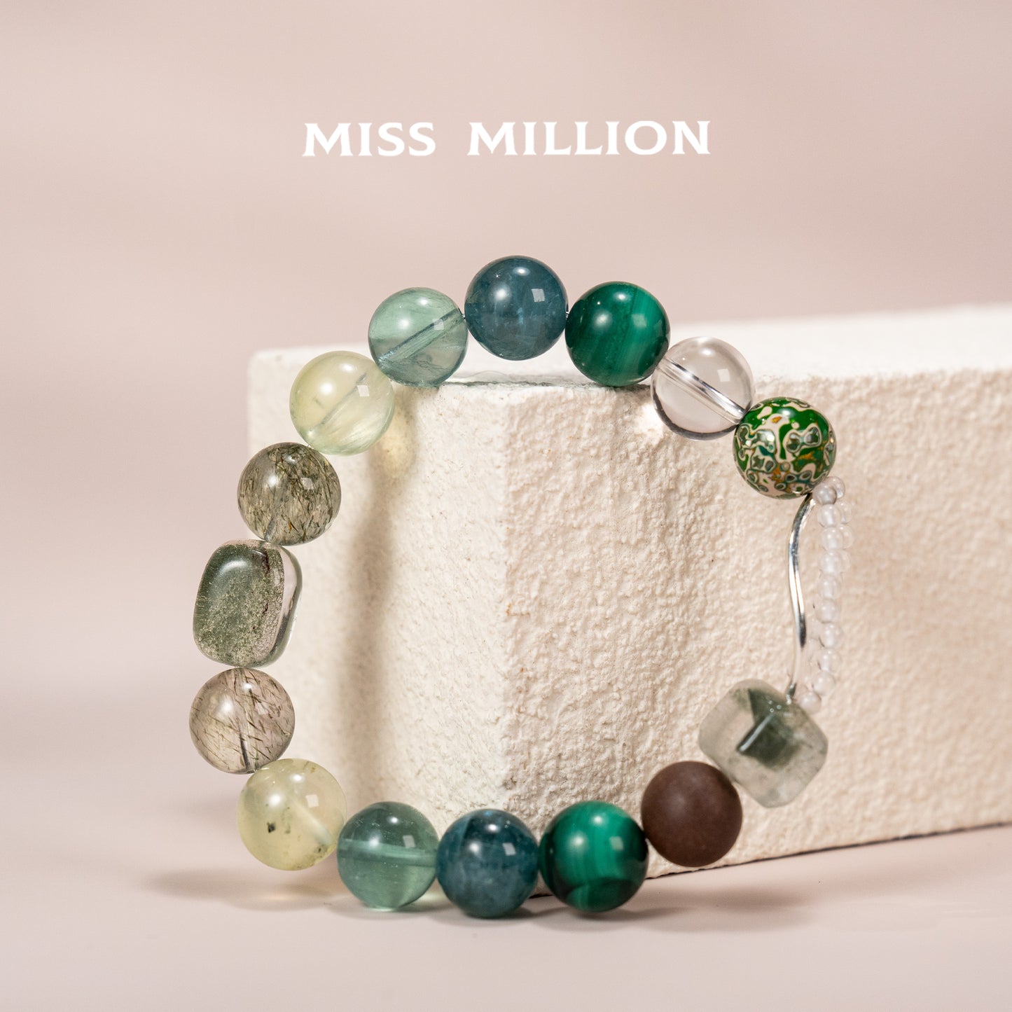 Discover Yaochi Blended Incense Beads blending mythical charm with wellness benefits. Lucky stones like malachite and green phantom quartz