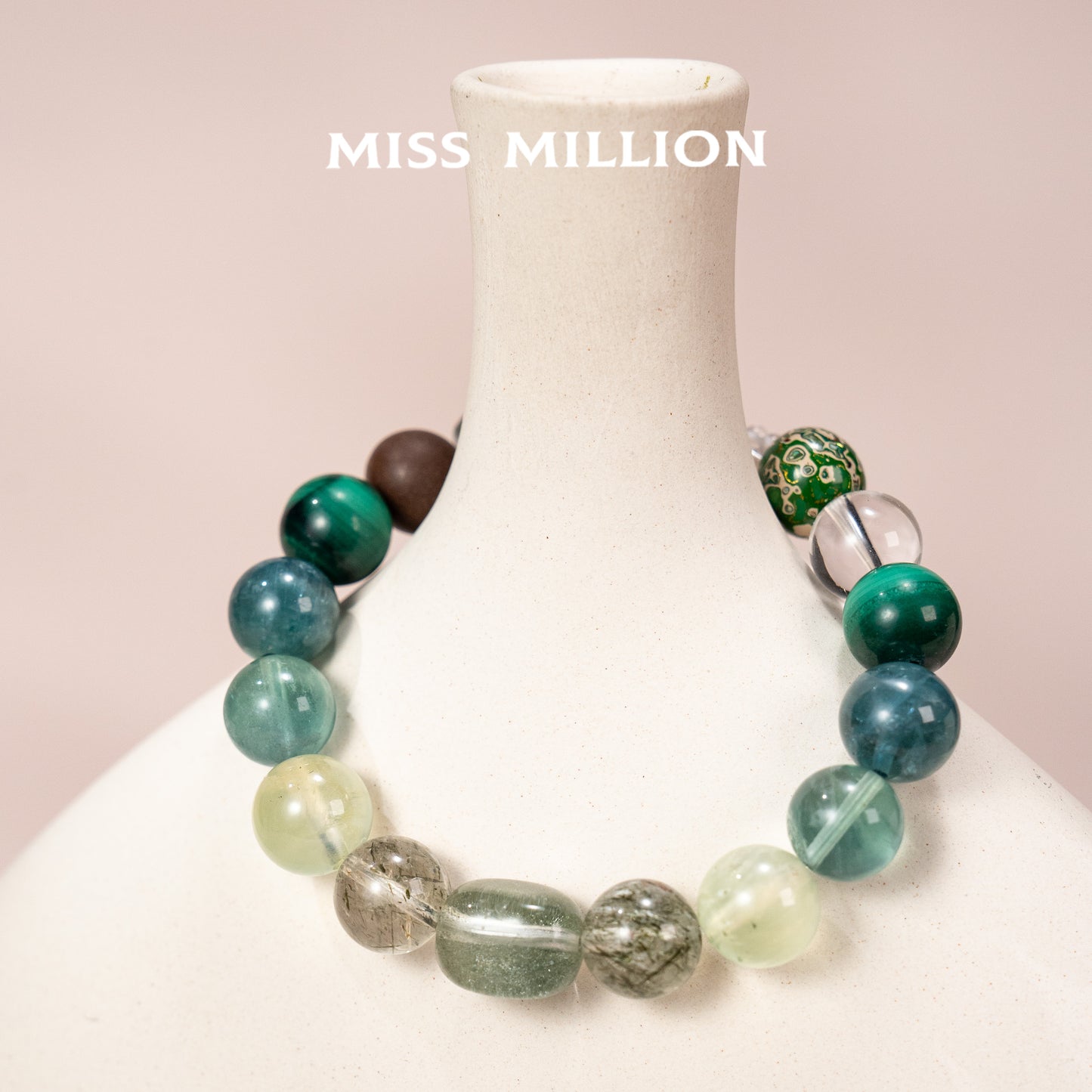 Discover Yaochi Blended Incense Beads blending mythical charm with wellness benefits. Lucky stones like malachite and green phantom quartz