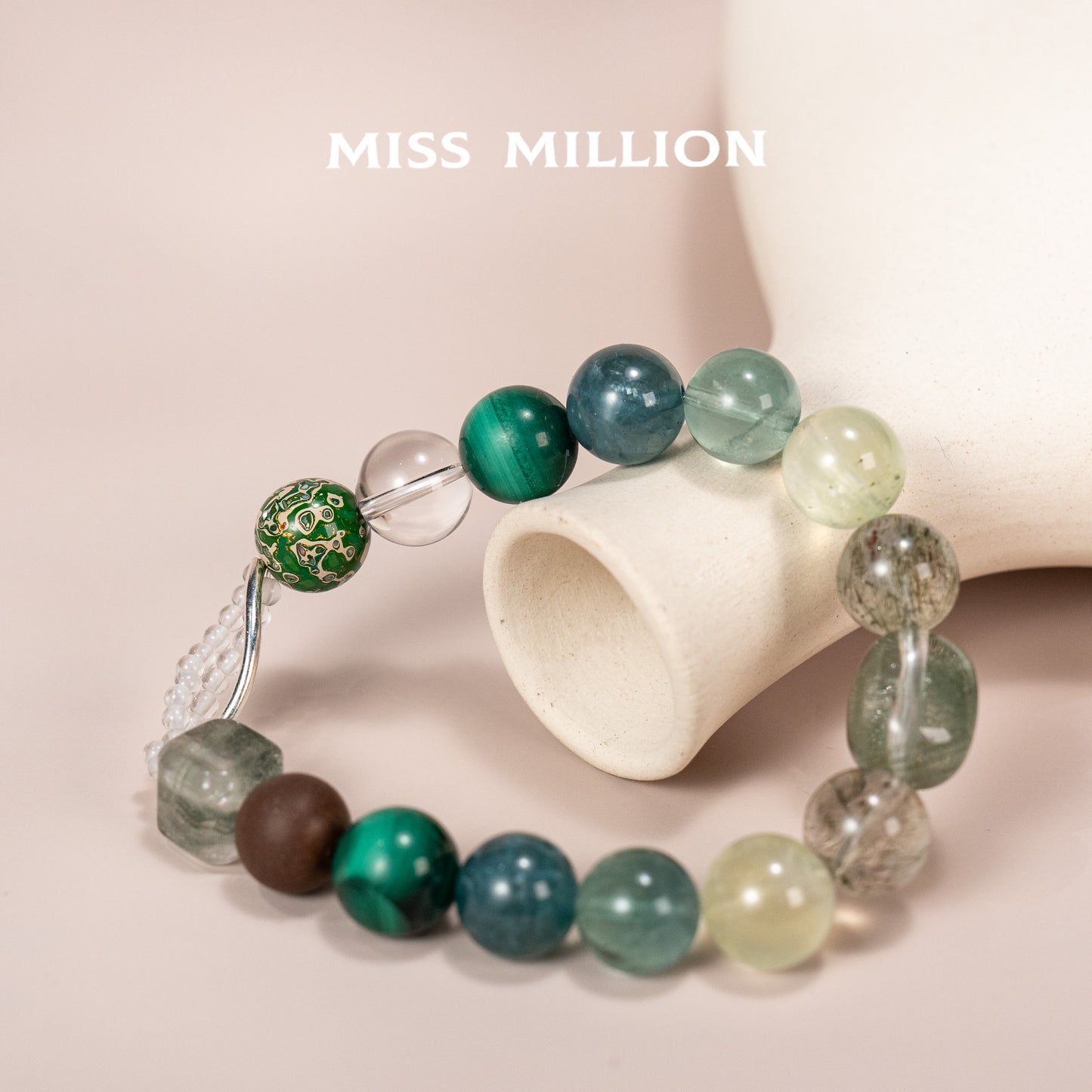 Discover Yaochi Blended Incense Beads blending mythical charm with wellness benefits. Lucky stones like malachite and green phantom quartz