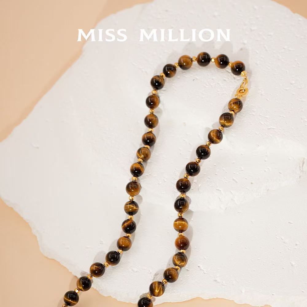 Yellow Tiger's Eye Yellow Scapolite Crystal Necklace